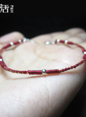 纯银转运珠金刚结手绳脚链项链