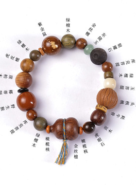 新中式国潮文艺葫芦十八籽手链