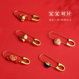 Детская булавка, золотая подвеска, защитный амулет для выхода на улицу, брошь