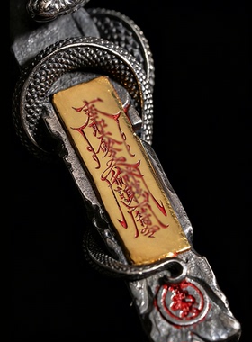 灵蛇护身吊坠招财项链道家悟道