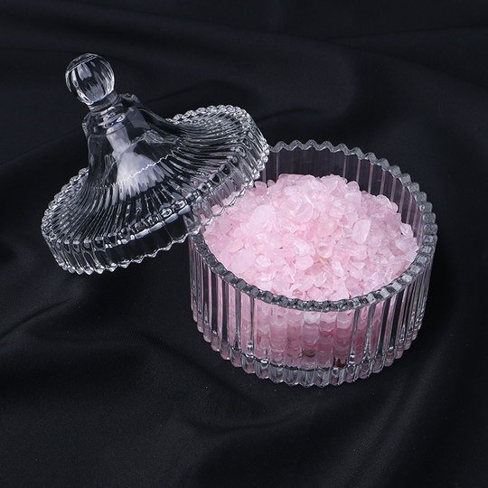 天然消磁白水晶碎石原石标本宝石摆件手链消磁石净化水晶碗消磁碗