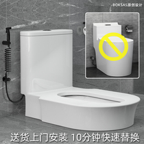 toilet toilet toilet changing squatting pan full ceramic deodorized desktop squatting pan toilet for changing squat toilet free of digging pit without digging pit
