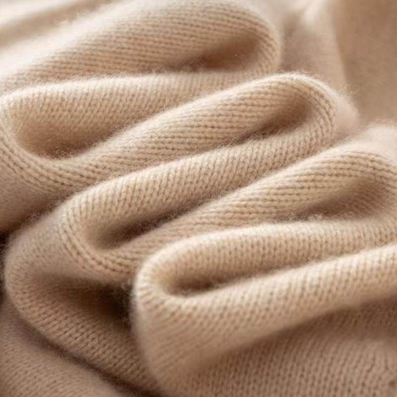 羊范柔糯亲肤山羊绒短袖女宽松廓形设计针织半袖大气简约卷边袖,淘宝优惠券,粉丝福利购,淘宝优惠卷