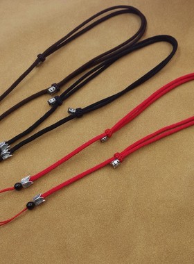 穿天珠挂绳横穿平安扣锁骨链绳子