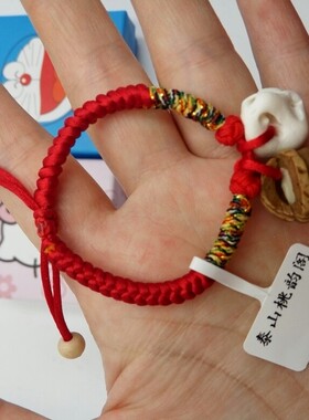 桃核桃蓝猪惊骨桃木手链婴儿