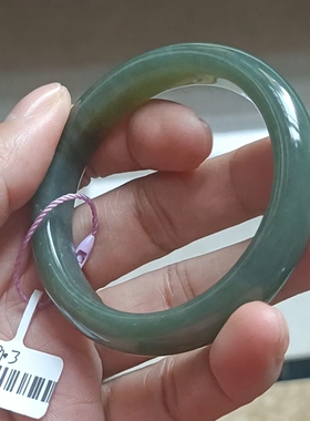 商场撤柜天然和田玉手镯玉镯子带国家官方鉴定证书保真品礼物q103