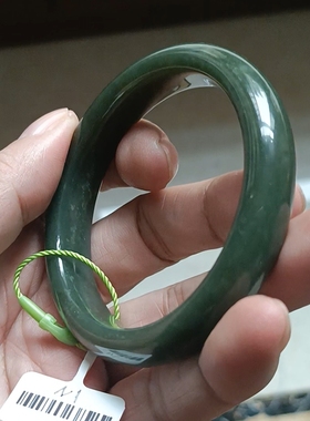商场撤柜-天然和田玉手镯玉镯 无纹裂 带国家官方证书保真品n1