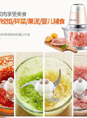 奥克斯绞肉机家用小型搅碎菜蒜蓉