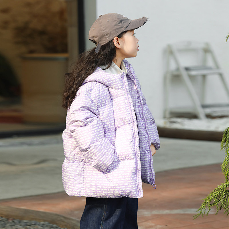 康衣儿女童羽绒服连帽款小中大儿童羽绒服保暖宝宝羽绒服外套印花,淘宝优惠券,粉丝福利购,淘宝优惠卷