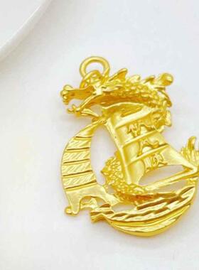 金色龙王一帆风顺本命年吊坠送礼