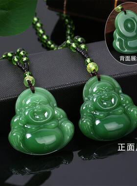 绿钰弥勒笑佛毛衣链时尚百搭新品