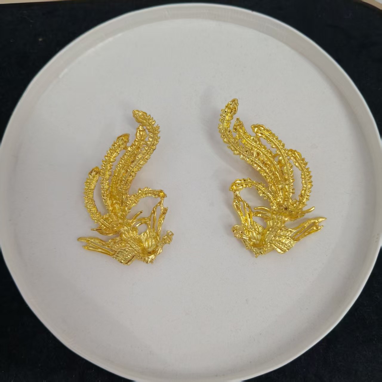 新娘头饰金色花朵对夹简约百搭古装发饰结婚喜庆新娘头饰配件发夹,淘宝优惠券,粉丝福利购,淘宝优惠卷