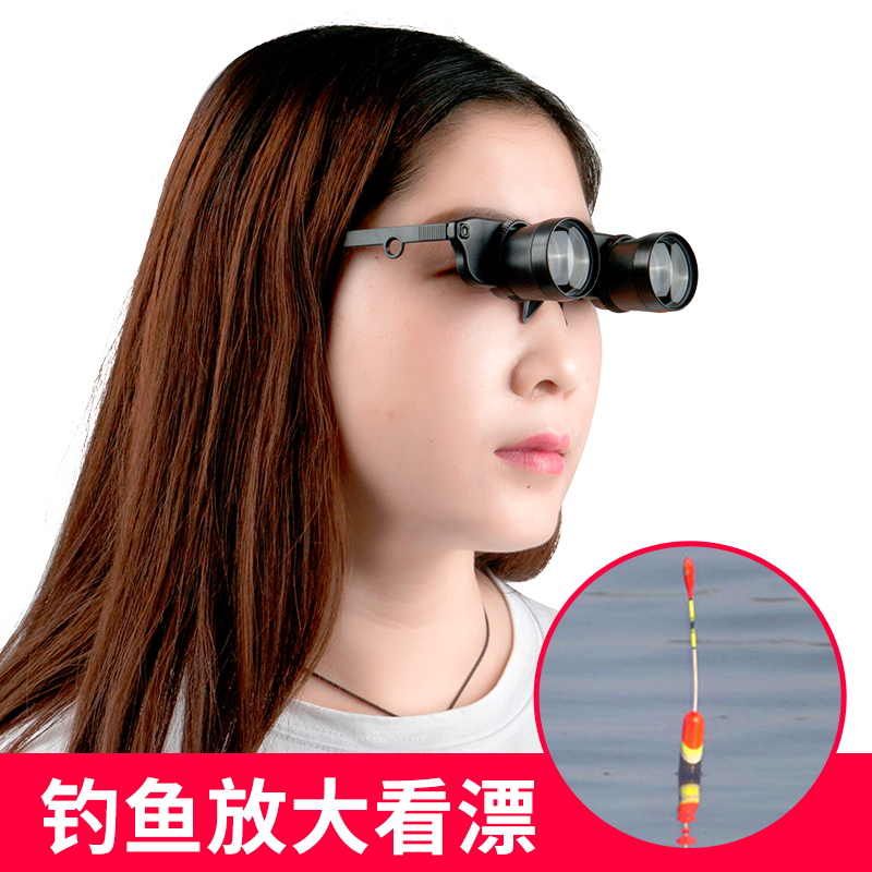 户外钓鱼望远镜3倍便携眼镜式钓鱼看鱼漂放大镜可观剧视力可调 - 图3