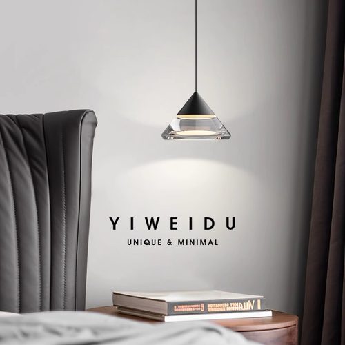 意式轻奢床头卧室小吊灯2025新款现代极简高级感玄关装饰长吊线灯 - 图0