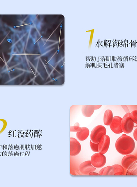 水解海绵焕颜亮肤霜 舒缓肌肤改善暗黄毛孔粗大淡痘海绵微针美院