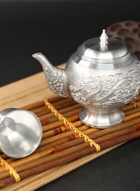 新款 7件中式茶具套装茶壶茶杯 荣盛达纯锡茶具套装 正品礼盒锡器