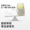 Camel foldable leather backpack