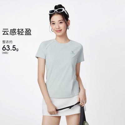 骆驼女装速干短袖T恤男女同款