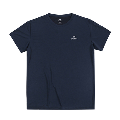 骆驼男装短袖t恤男款上衣夏透气中年爸爸