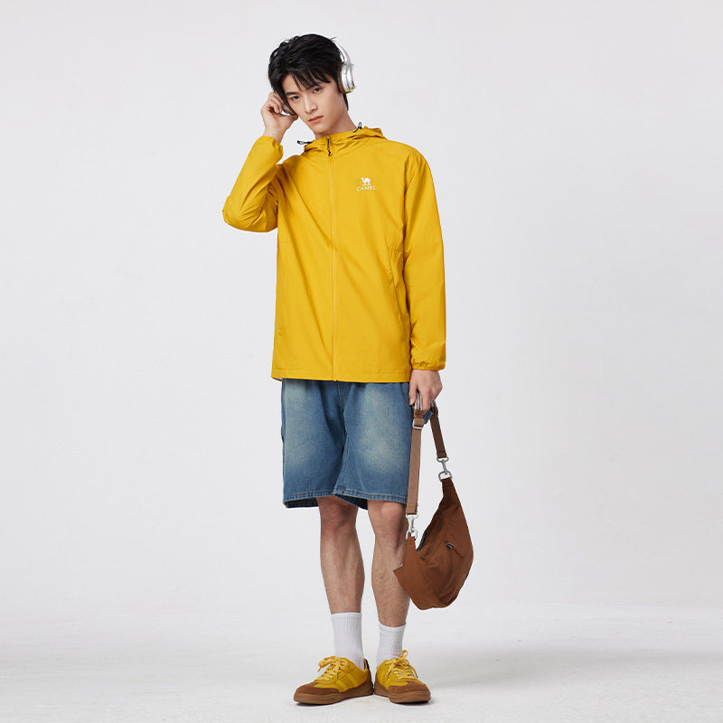 骆驼男装防晒衣男款薄外套户外海边防水防紫外线轻薄钓鱼新款夏季