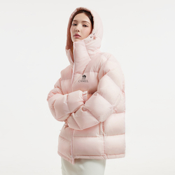 【骆驼】黑钻5保暖连帽女装羽绒服