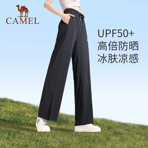 Модные дышащие тонкие быстросохнущие штаны, защита от солнца, по фигуре, оверсайз, свободный прямой крой