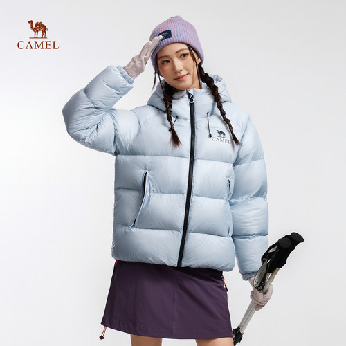 骆驼黑钻5PRO户外泡芙羽绒服冬季新款女款男款防风外套拒水面包服 - 图0