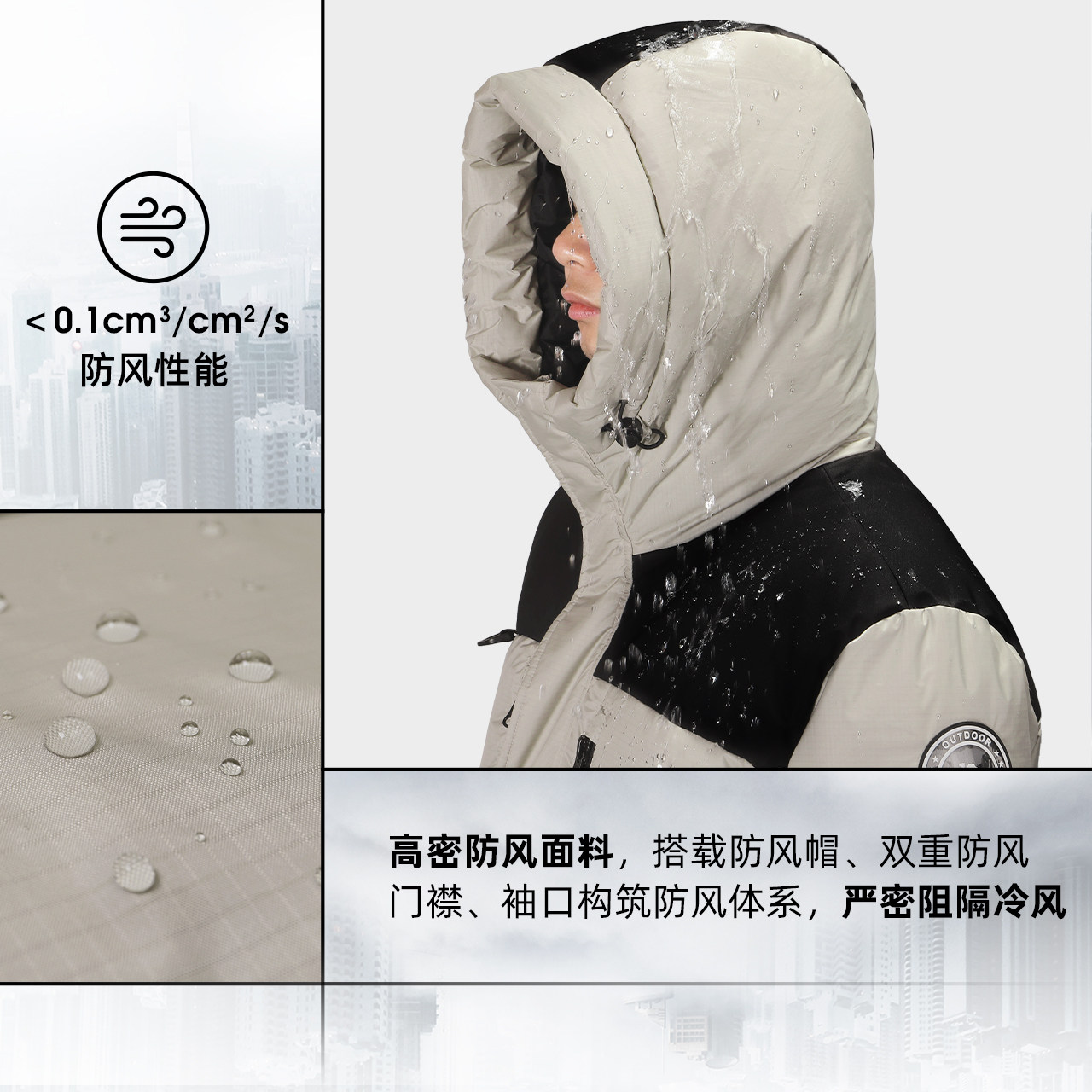 骆驼户外羽绒服冬季女款男款防泼水加厚保暖防泼水面包服