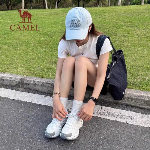骆驼青岩登山鞋女2026夏季新款透气网面户外徒步鞋情侣运动鞋子男 - 图0