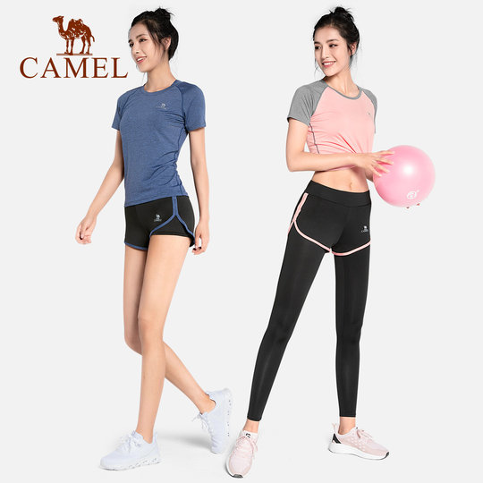 骆驼瑜伽服套装女款长袖秋冬休闲运动服晨跑步服衣服健身服网红款