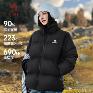 骆驼三防羽绒服 情侣款防水保暖连帽外套