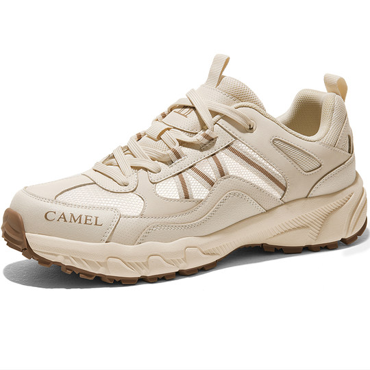 Camel Panlong Zapatos de Senderismo Zapatos de Fondo Zapatos al Aire Libre otoño e Invierno Nuevos Zapatos de Senderismo con amortiguación Resistentes al Desgaste de Malla Antideslizante para Hombres y Mujeres