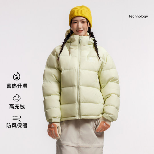 Camel Outdoor Puff Down Jacket Winter New Women's Men's Thickened Warm Water-Repellent Bread Jacket