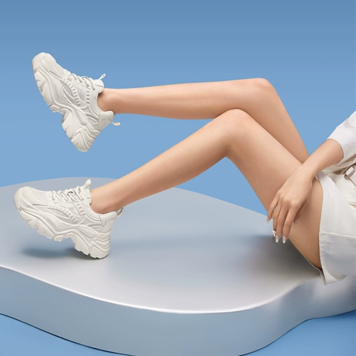 Туфли, летняя дышащая спортивная обувь на платформе, высокая повседневная обувь