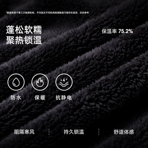 骆驼户外珊瑚绒抓绒衣女秋冬双面绒外套加厚保暖抗静电冲锋衣内胆 - 图3