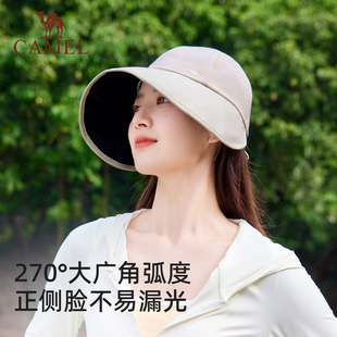 骆驼官旗•黑胶防晒鸭舌帽
