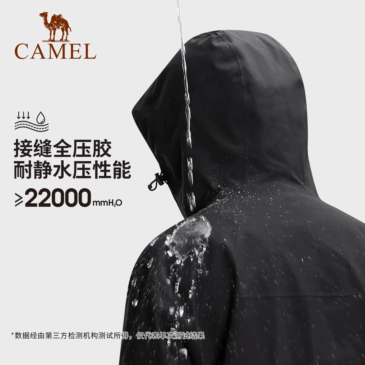 骆驼北风冲锋衣男三合一羽绒服外套户外防风防水进藏旅游登山服女 - 图2