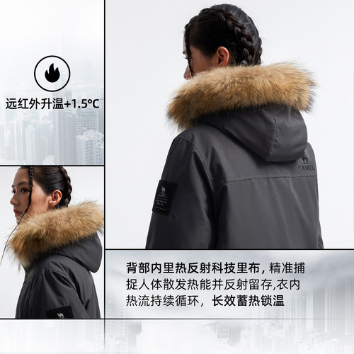 【交个朋友双12现货补贴】骆驼羽神Ultra户外羽绒服男女三防外套 - 图2