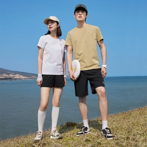 Дышащие дорожные шорты для отдыха, спортивные эластичные штаны для влюбленных, свободный прямой крой