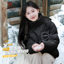 【骆驼】小个子加厚连帽羽绒服