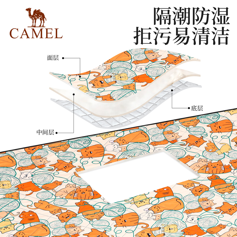 骆驼户外野餐垫春游草地防潮垫野炊露营地垫帐篷垫沙滩垫装备用品