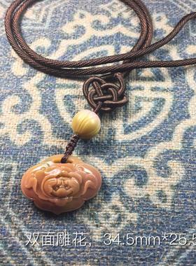 盐源玛瑙手把件如意吊坠