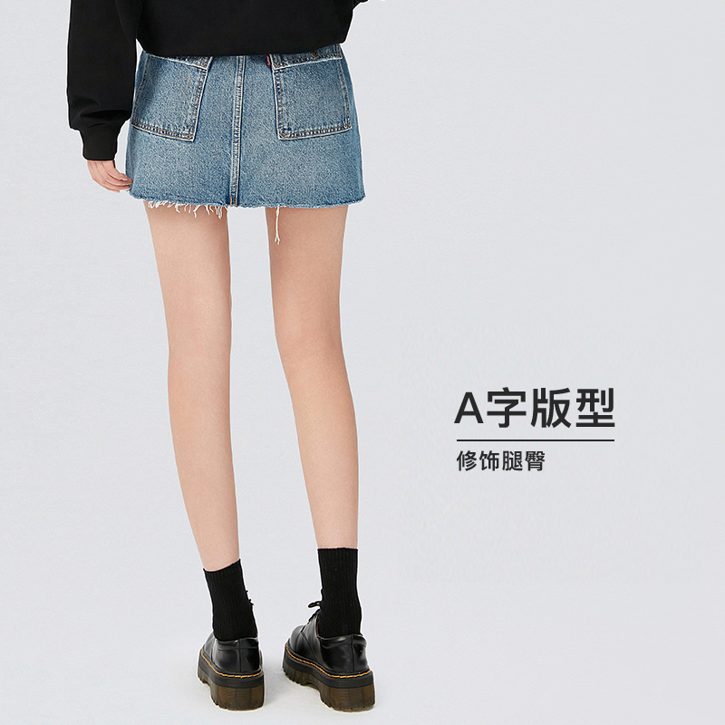 【商场同款】Levi's李维斯夏季新款时尚女士牛仔短裙A6316-0000 - 图2