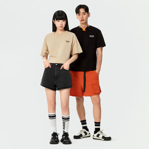 Levi's李维斯20夏季新品女士灰色牛仔短裤潮流ins潮A1965