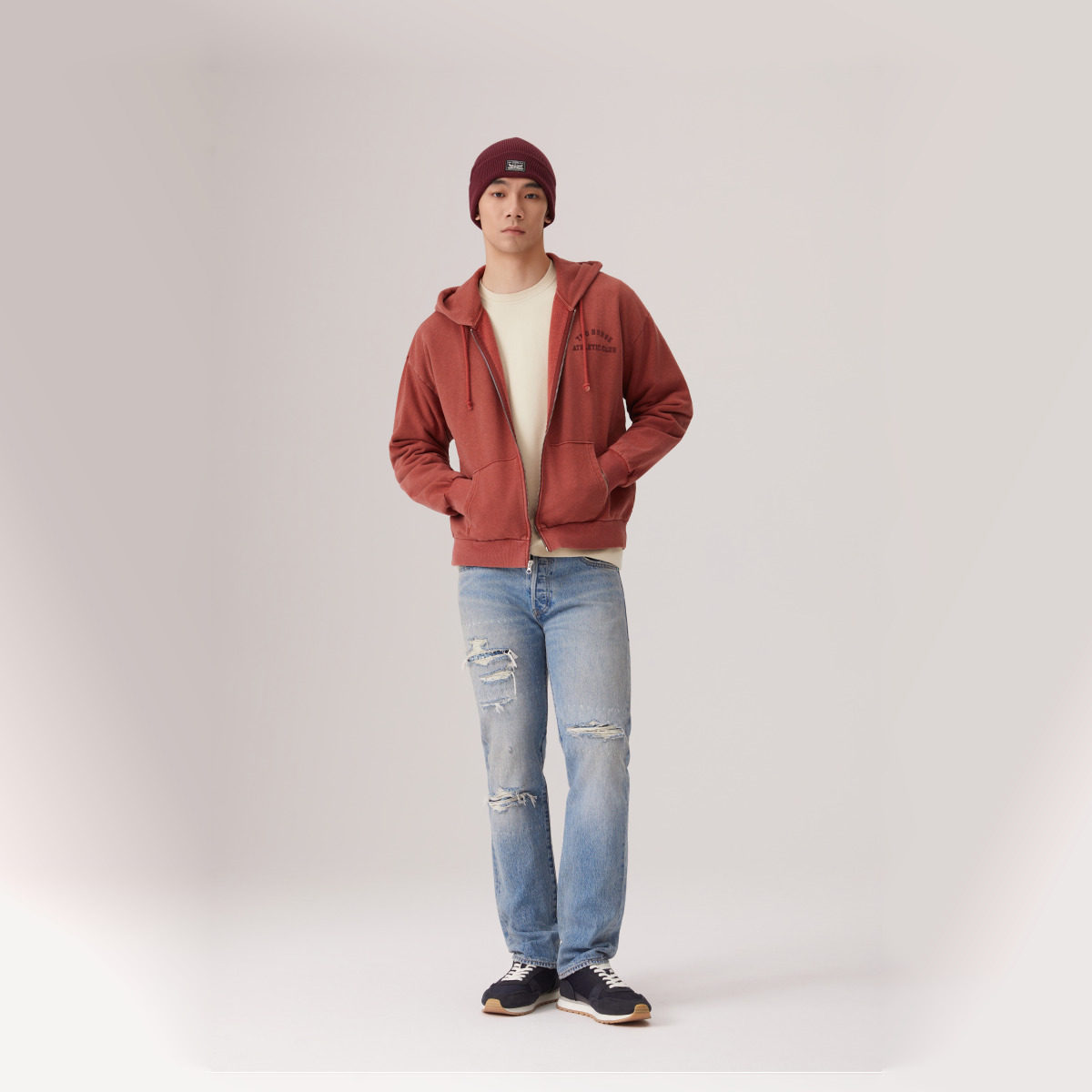 【商场同款】Levi's李维斯25秋冬新款男士休闲连帽针织卫衣003QW,淘宝优惠券,粉丝福利购,淘宝优惠卷