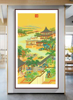 【大格】正品蒙娜丽莎皇室十字绣 雍正十二月——八月赏月 国画