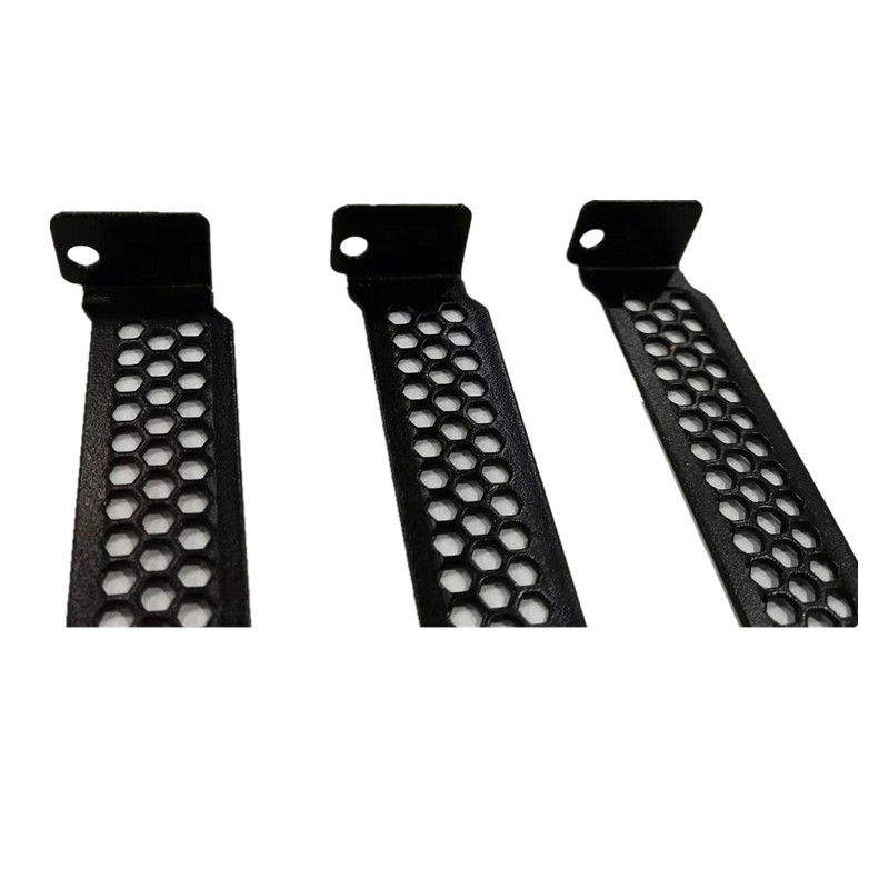 电脑机箱后置显卡PCI防尘挡片主板通用金属挡板黑银 12cm通风散热 - 图2