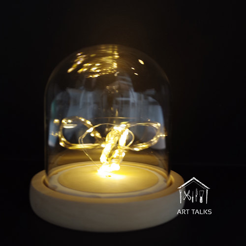 放手鞠球用 | 有灯玻璃房 永生花手办透明有灯玻璃房 - 图2