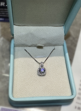 胖东来同款小方糖戒指吊装项链