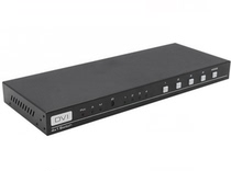 4-mouth DVI switcher 4 in 1 out 4-out 4-way DVI switcher panel remote control RS232